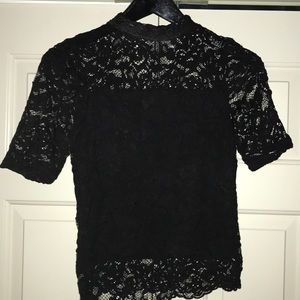 Black lace top